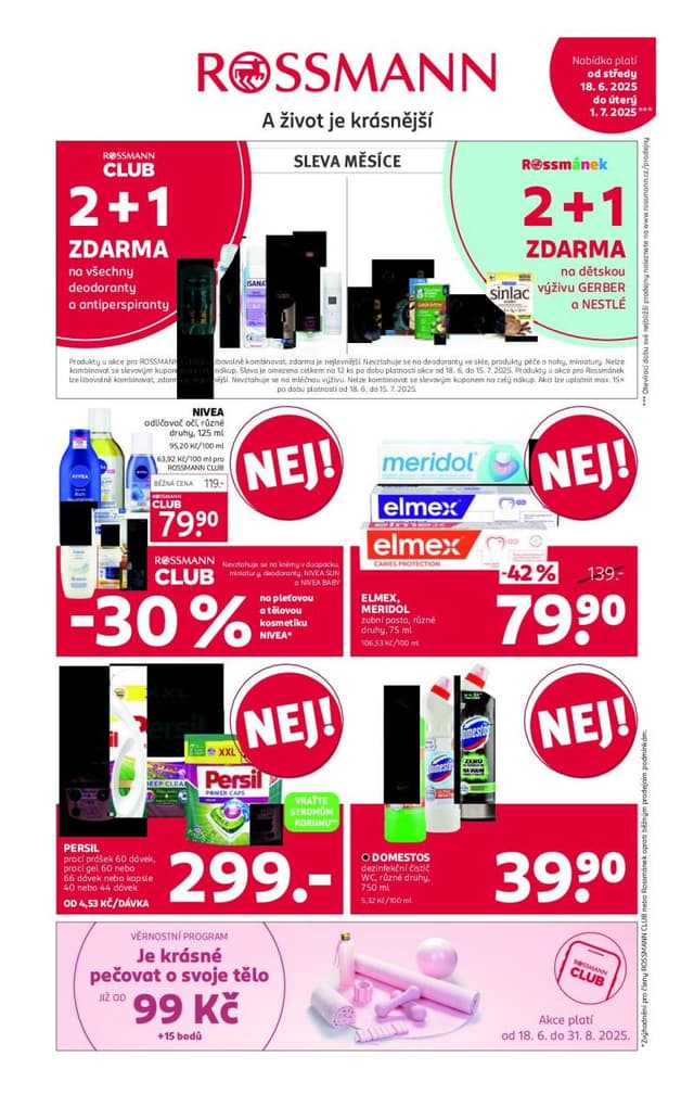 Rossmann drogerie leták 16. - 29.6.